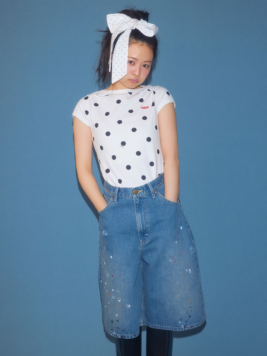 FURFUR「ポルカドットコンパクトTシャツ」|Tシャツ・カットソー|