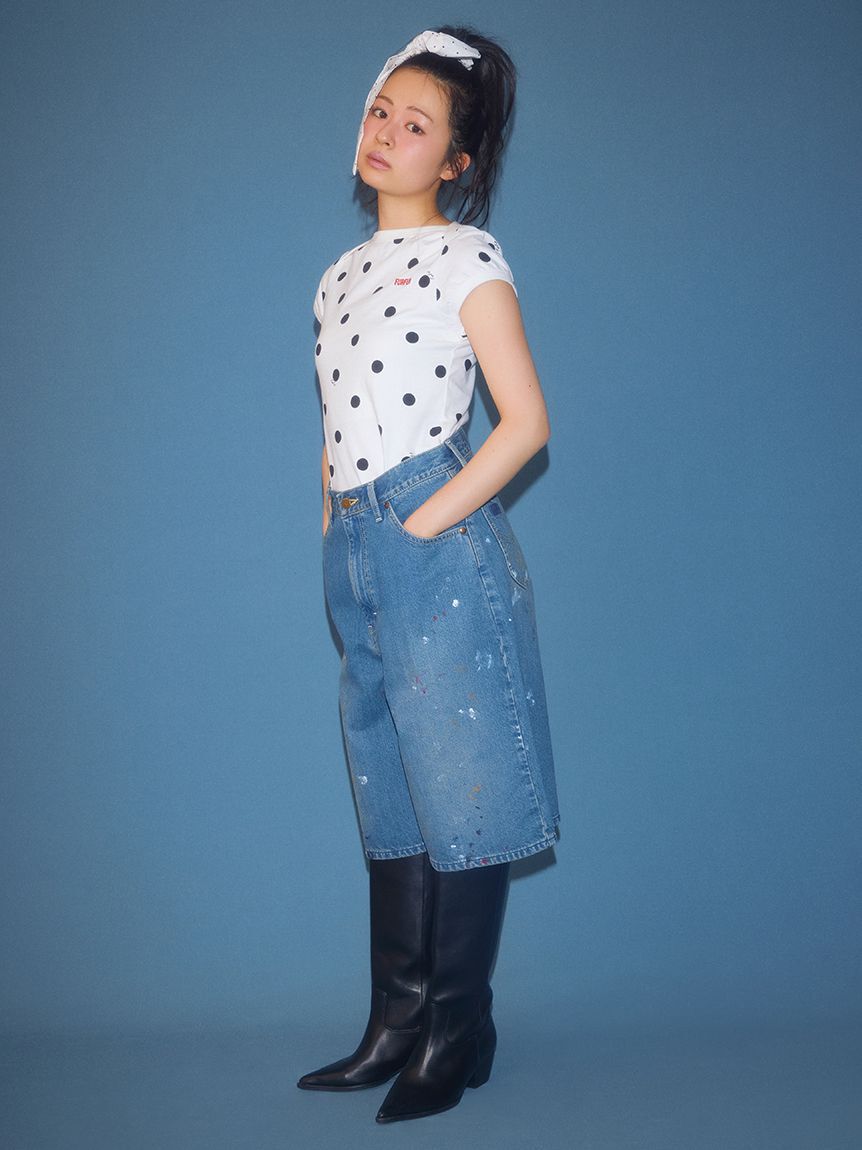 FURFUR「ポルカドットコンパクトTシャツ」|Tシャツ・カットソー|