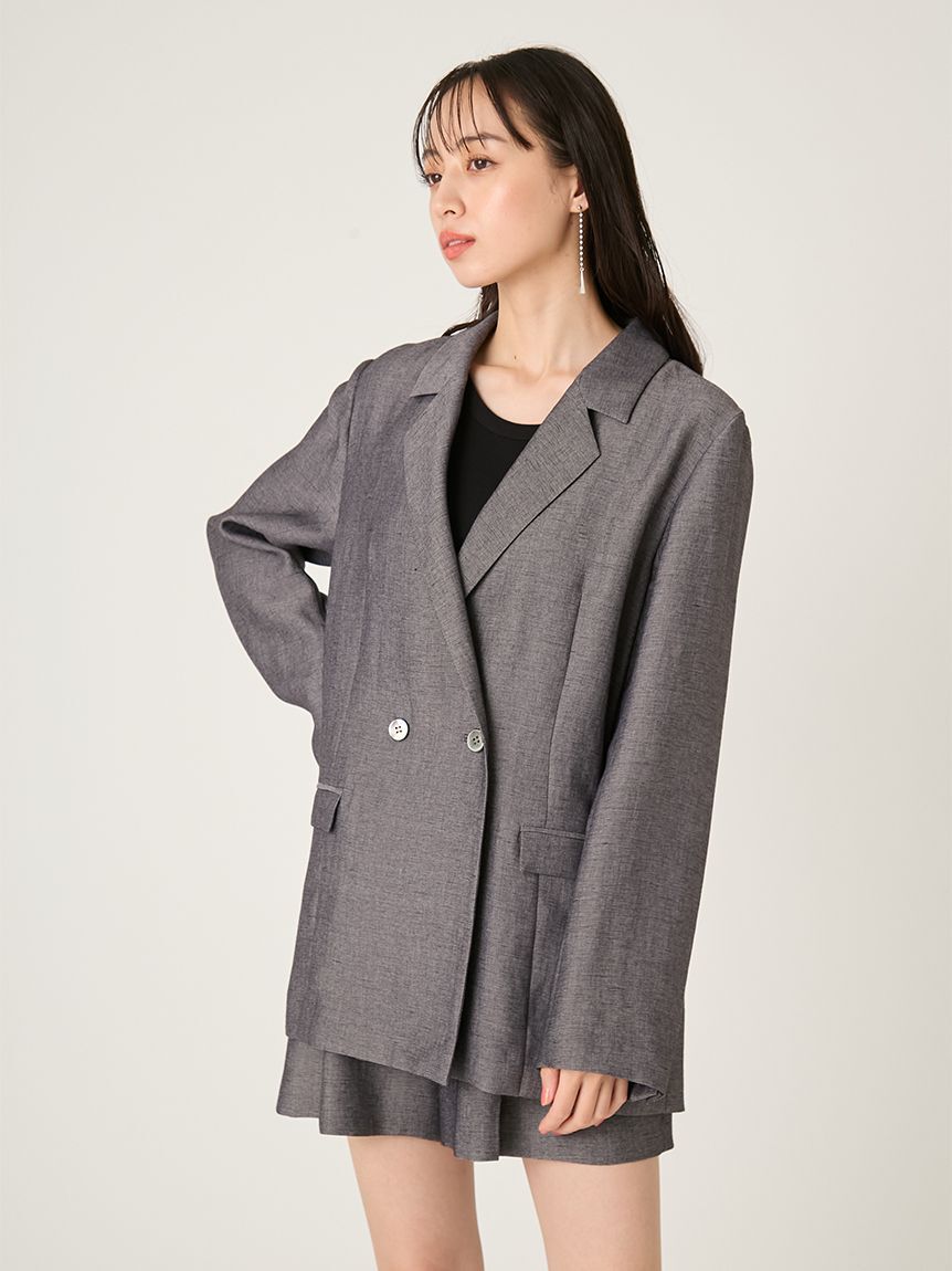 FRAY I.D「シングルリネンジャケット」|テーラードジャケット|