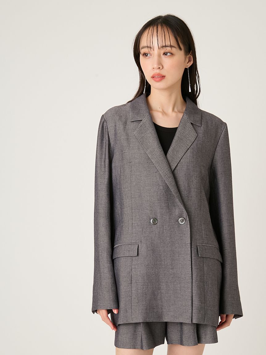 FRAY I.D「シングルリネンジャケット」|テーラードジャケット|