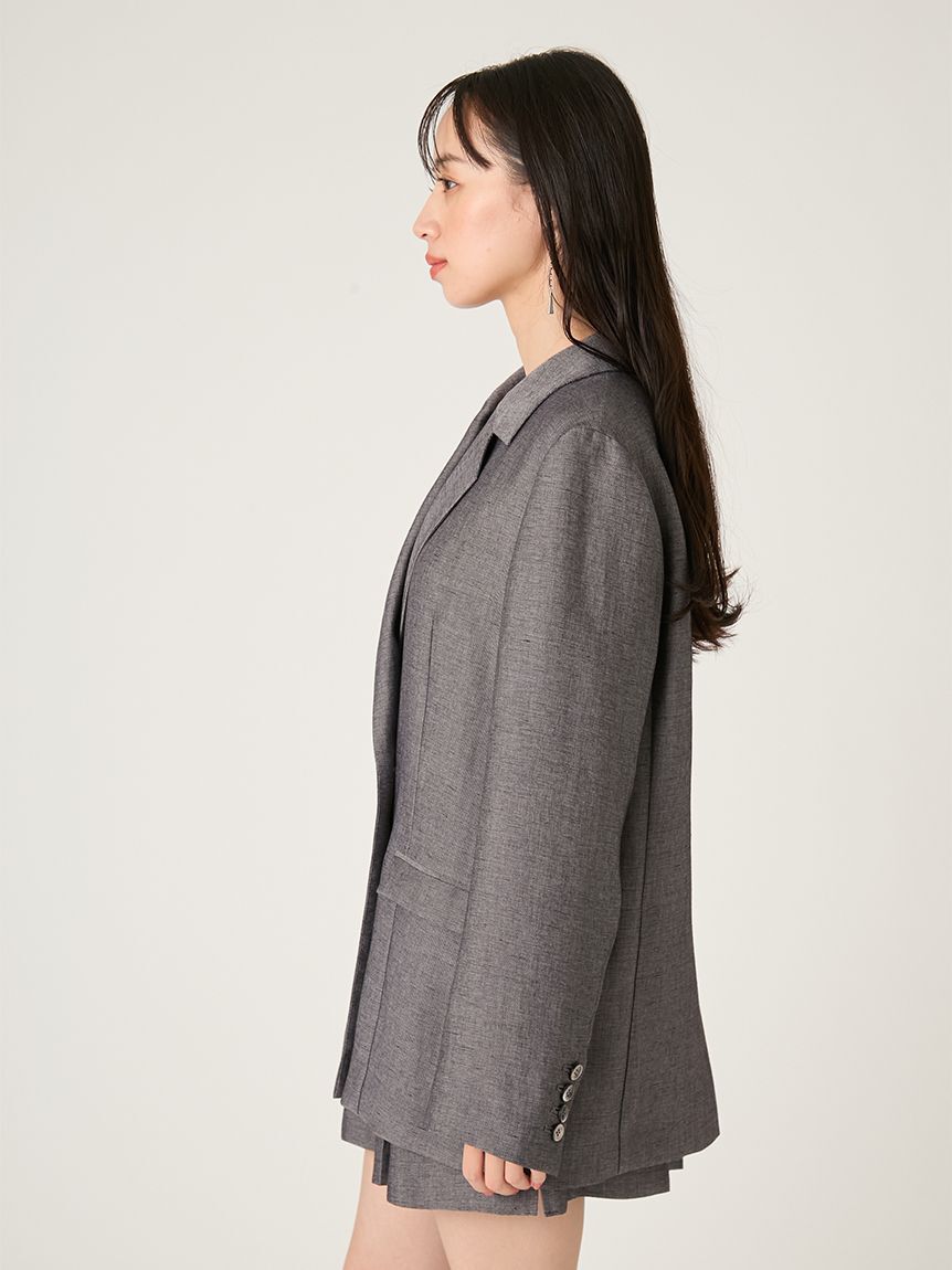 FRAY I.D「シングルリネンジャケット」|テーラードジャケット|