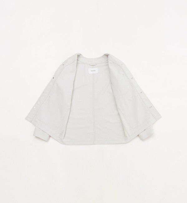 MACKINTOSH PHILOSOPHY「【WEEKENDER】 ノーカラーカバーオール ドライオックス/デニム」|ブルゾン・スタジャン|