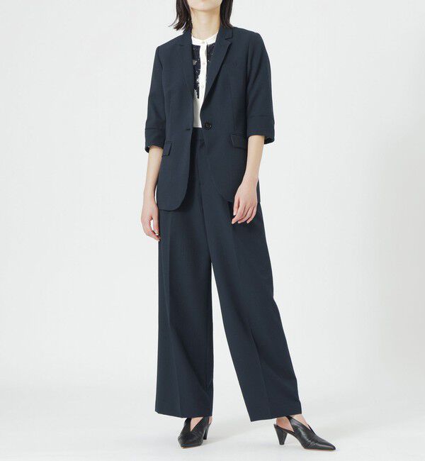  「ウォッシャブルサッカー2タックパンツ」|その他|