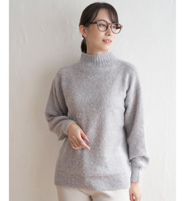ikka「ラメブークレーハイネックプルオーバー」|プルオーバー|