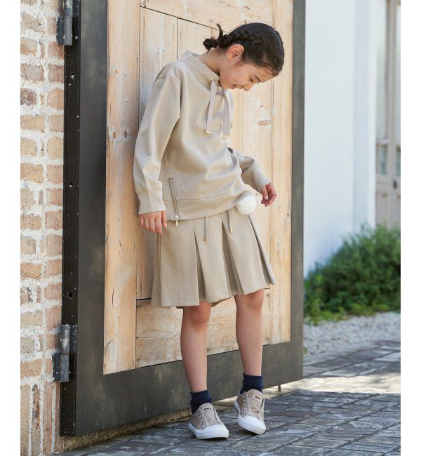 ikka kids「GOKU楽鹿の子ダンボールキュロット（120~160cm）」|スカート|