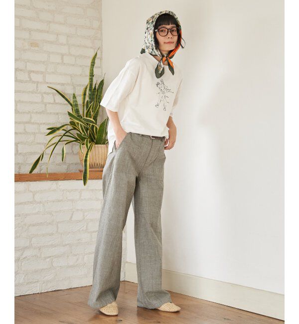 Lbc with Life「GirlプリントビッグTシャツ」|Tシャツ・カットソー|