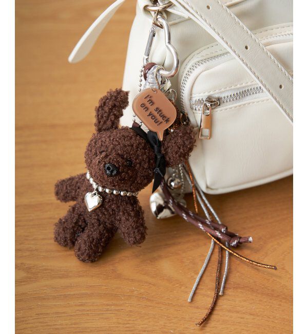 VENCE share style「ボアドッグチャーム」|ネックレス|ブラウン