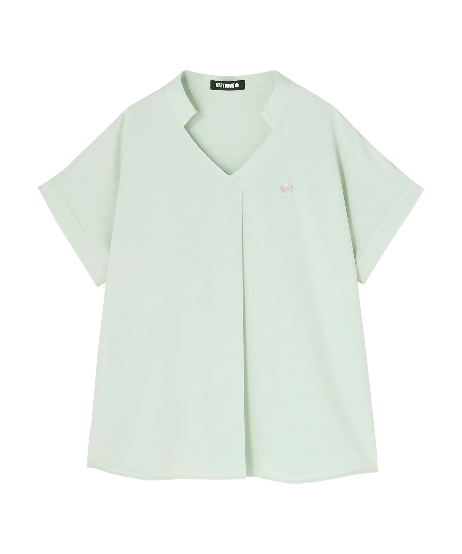 MARY QUANT「フロントタック ブラウス」|シャツ・ブラウス|グリーン