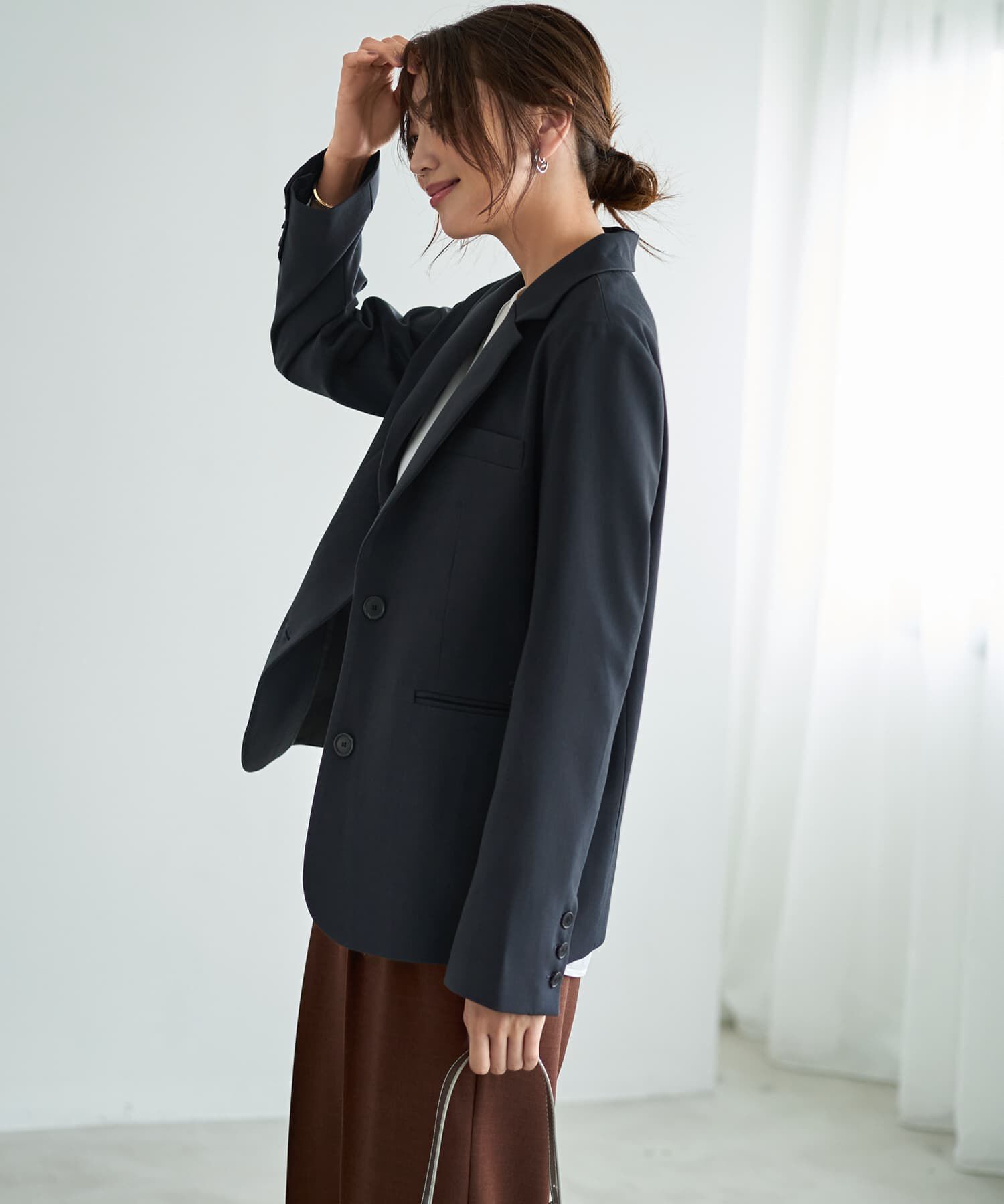 STYLE DELI「かすれ織りテーラードジャケット」|テーラードジャケット|