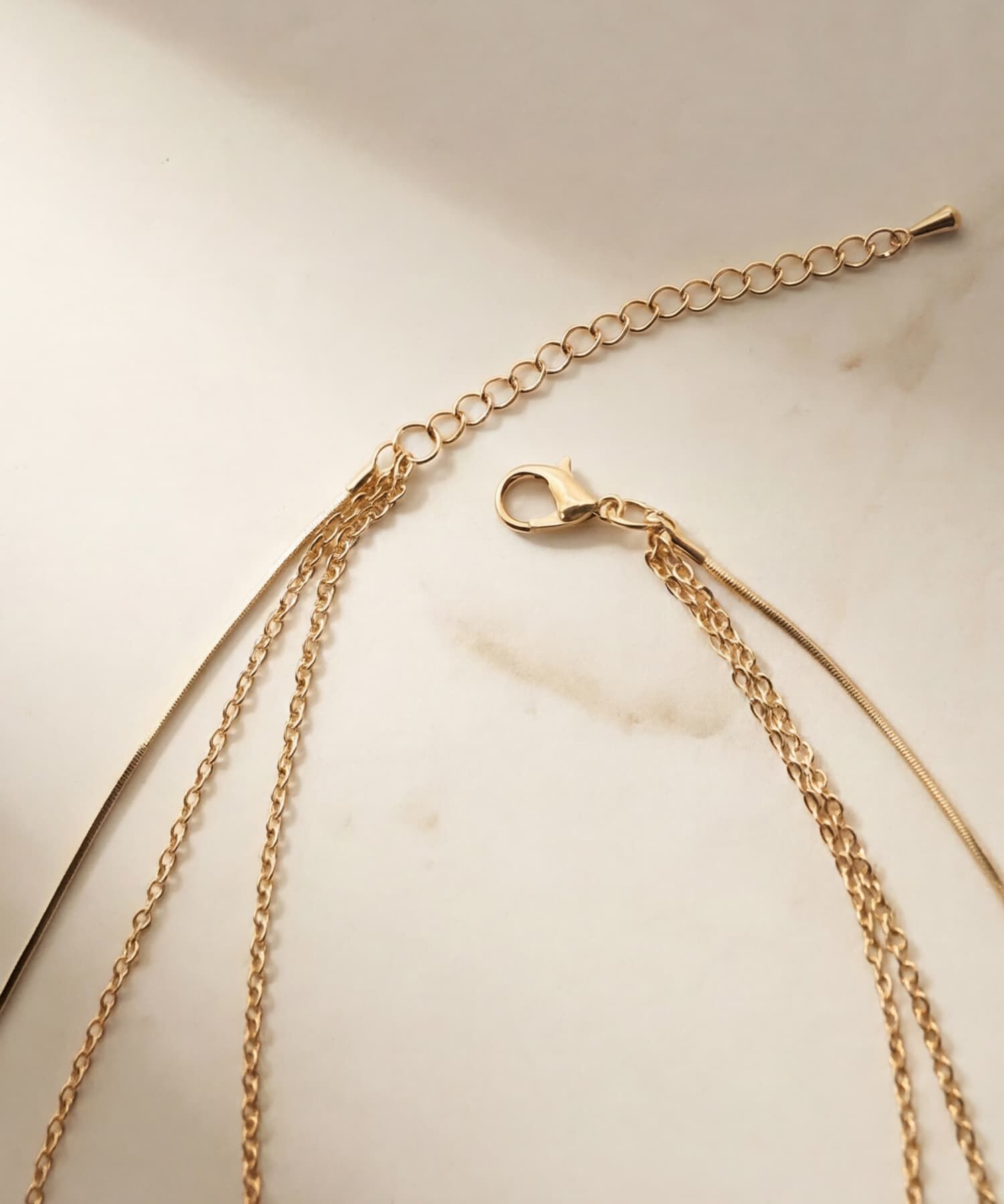 STYLE DELI「42cmミックスチェーン３連ネックレス」|ネックレス|