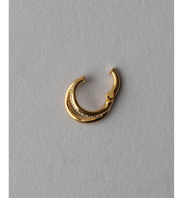 ete「ビジュー ハグイヤリング」|イヤリング|