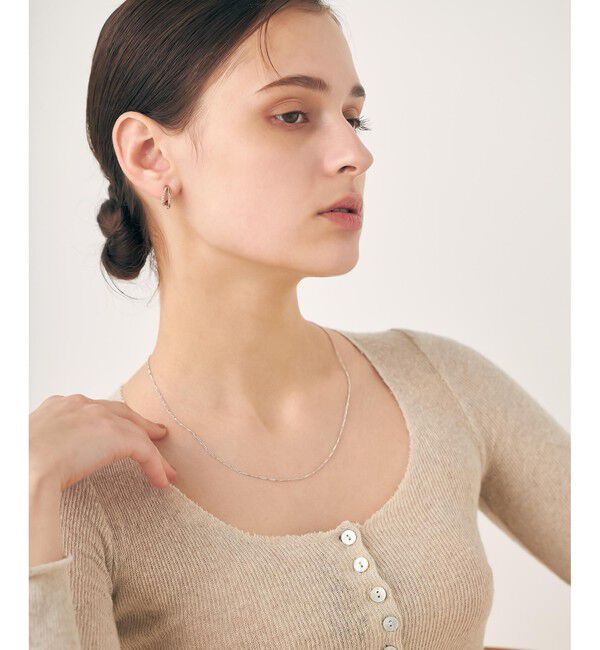 ete「ビジュー ハグイヤリング」|イヤリング|