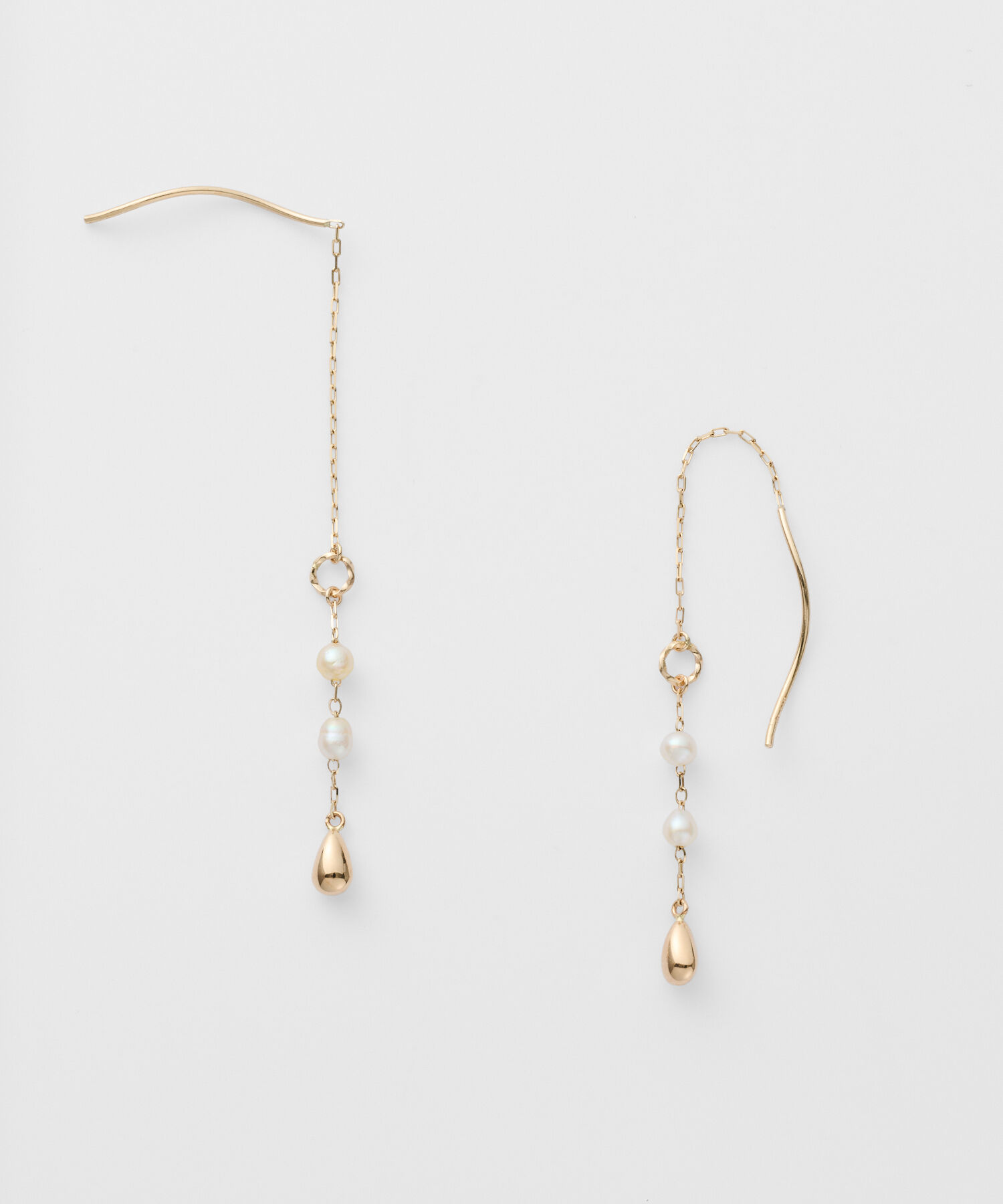 agete「K10アコヤパールピアス」|ピアス|