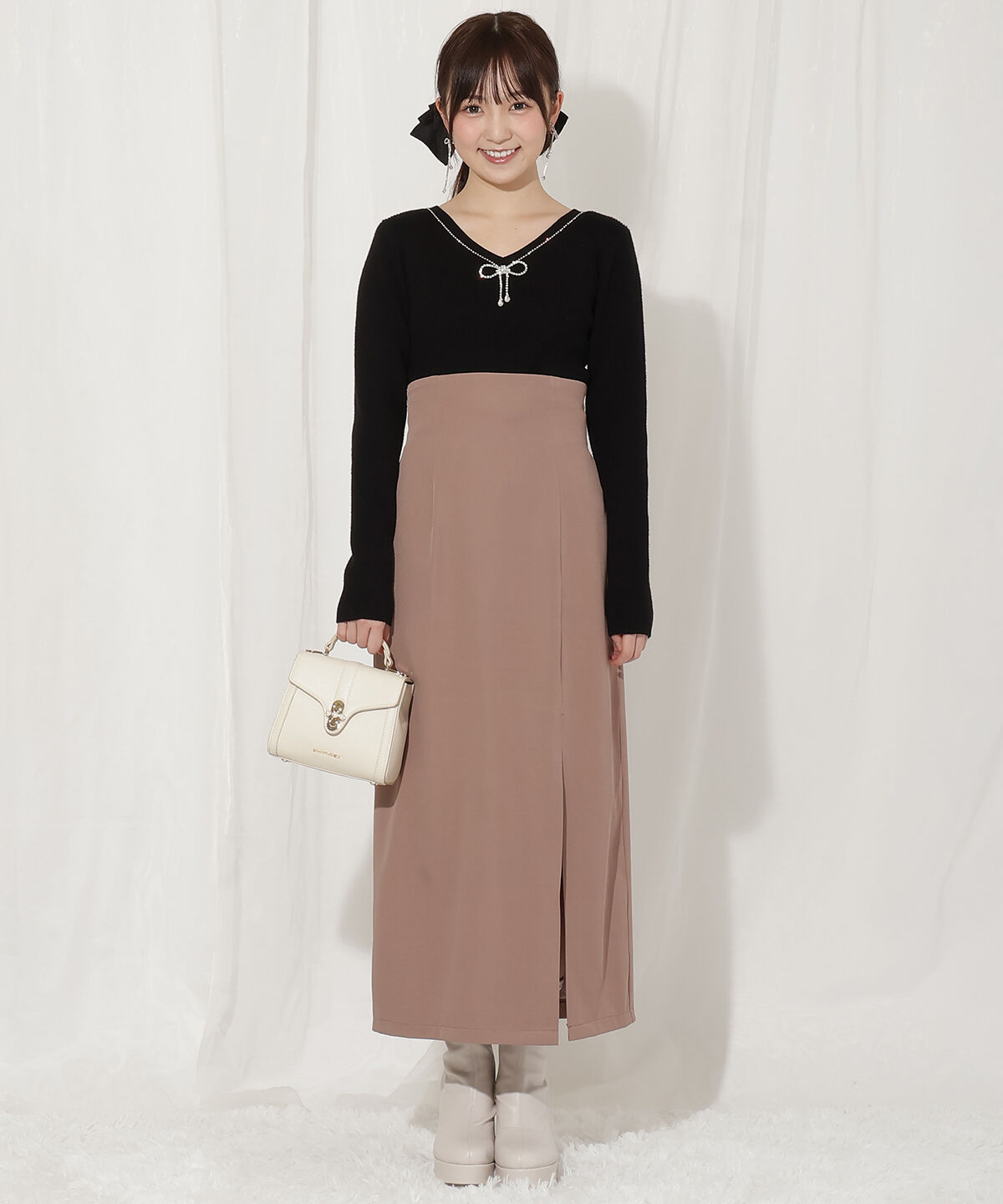 WILLSELECTION「チュールフリルジャンスカ」|ジャンパースカート|