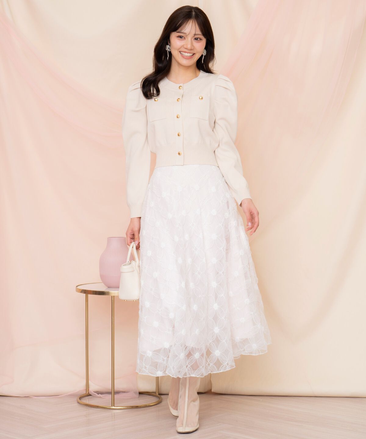 WILLSELECTION「ポケットデザインタックスリーブカーディガン」|カーディガン|