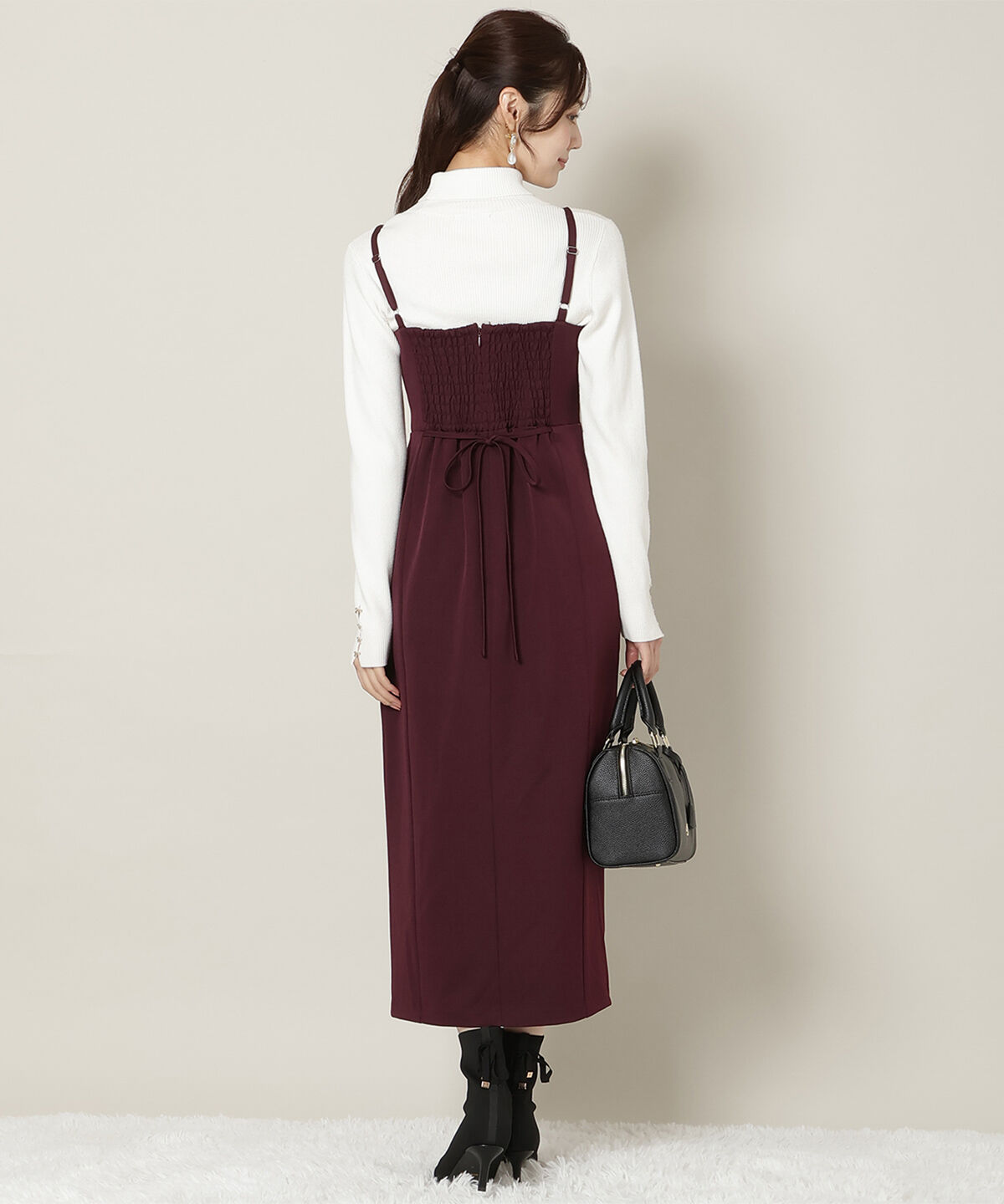 WILLSELECTION「リボンデザインIラインワンピース」|ワンピース|