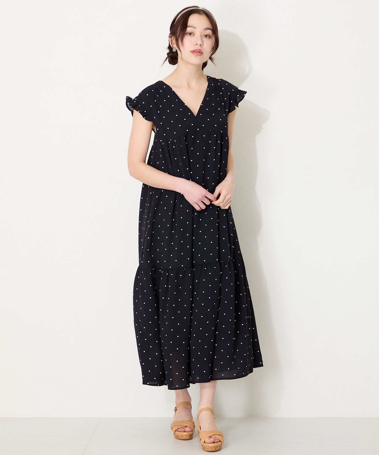 WA Oriental TRaffic「パデットクロスコルクウエッジサンダル/52212 サンダル　人気 トレンド」|サンダル|