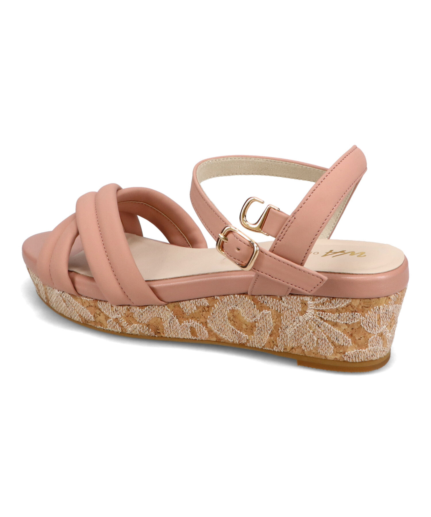 WA Oriental TRaffic「パデットクロスコルクウエッジサンダル/52212 サンダル　人気 トレンド」|サンダル|