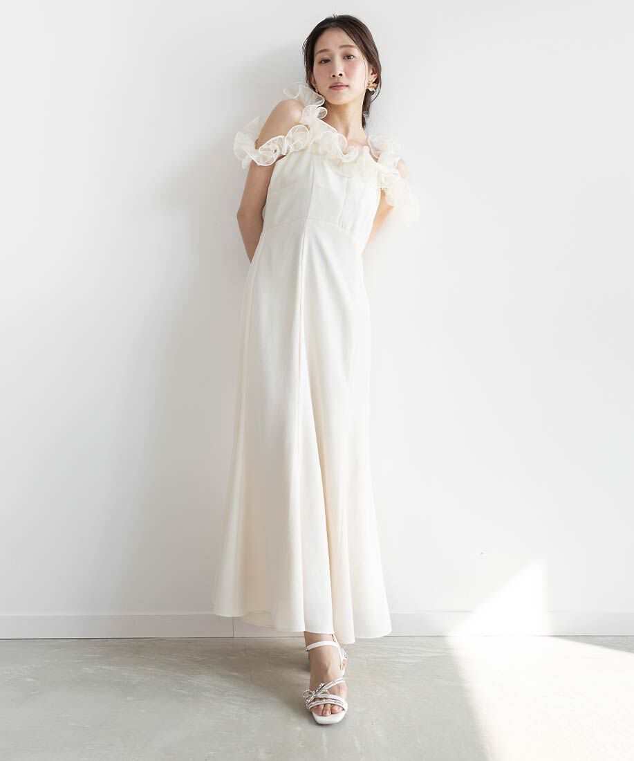  「ビジューリボンストラップサンダル」|サンダル|