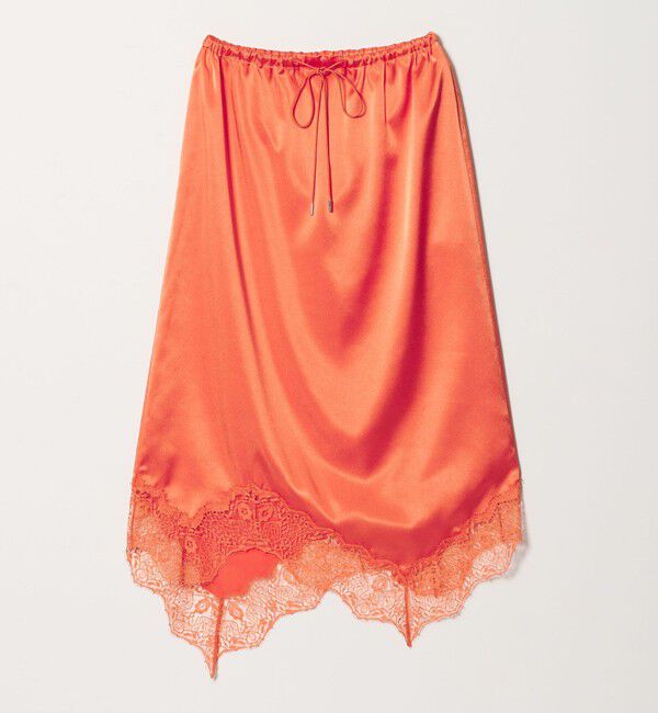 ASTRAET「＜ASTRAET＞サテン スソレース スカート」|スカート|