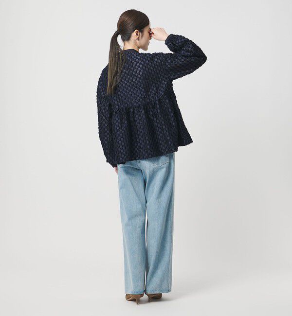 UNITED ARROWS「ラメ ドットジャガード ブラウス」|シャツ・ブラウス|