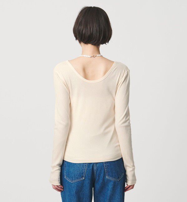 UNITED ARROWS「Uネック ロングスリーブ Tシャツ」|Tシャツ・カットソー|