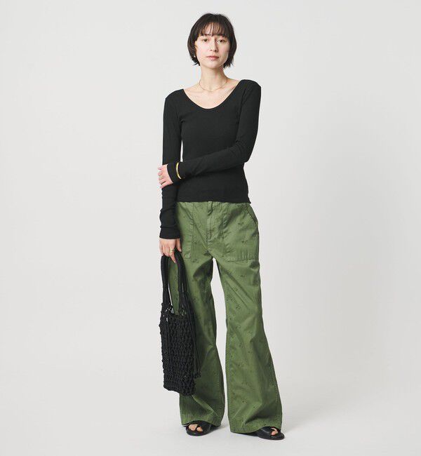 UNITED ARROWS「Uネック ロングスリーブ Tシャツ」|Tシャツ・カットソー|