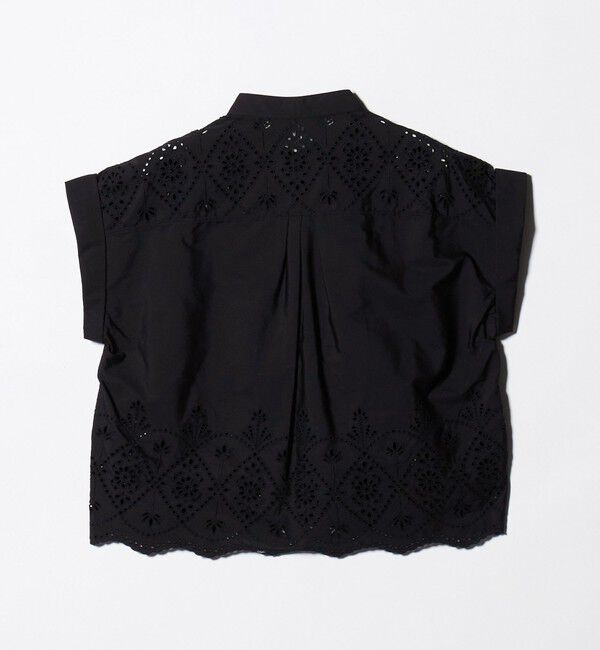 UNITED ARROWS「＜TICCA＞レース フレンチスリーブ シャツ」|シャツ・ブラウス|