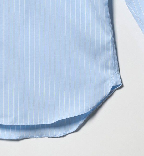 UNITED ARROWS「イージーケア AG ブルーストライプ タブカラー シャツ ー抗菌防臭ー」|シャツ・ブラウス|