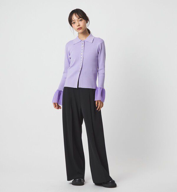 EMMEL REFINES「＜EMMEL REFINES＞EM HW マルチボタン ソデボリューム ニット」|ニット・セーター|