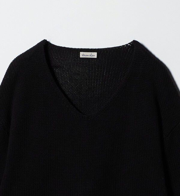 STEVEN ALAN「＜Steven Alan＞コットン シルク Vネック ニット」|ニット・セーター|