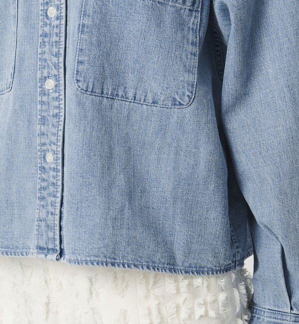 BEAUTY&YOUTH UNITED ARROWS「【WEB限定】ショート デニムシャツ」|シャツ・ブラウス|