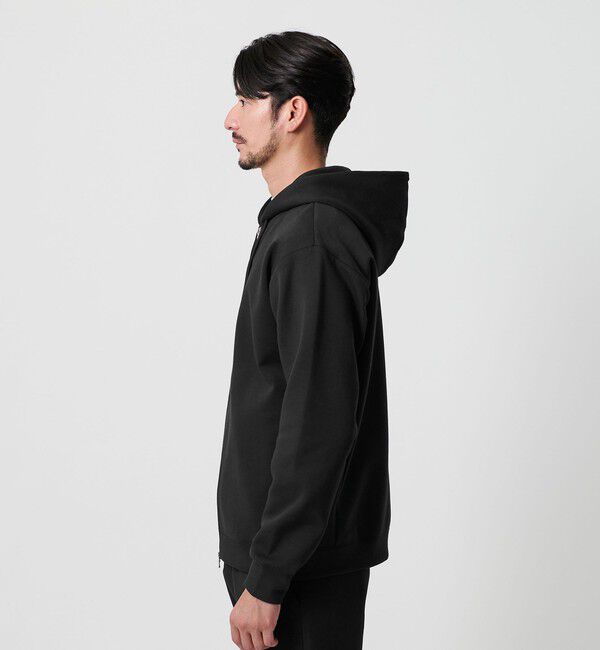 BEAUTY&YOUTH UNITED ARROWS「【WEB限定 WARDROBE SMART】ダブルニット ジップパーカー/セットアップ対応【抗菌・防臭】」|パーカー|