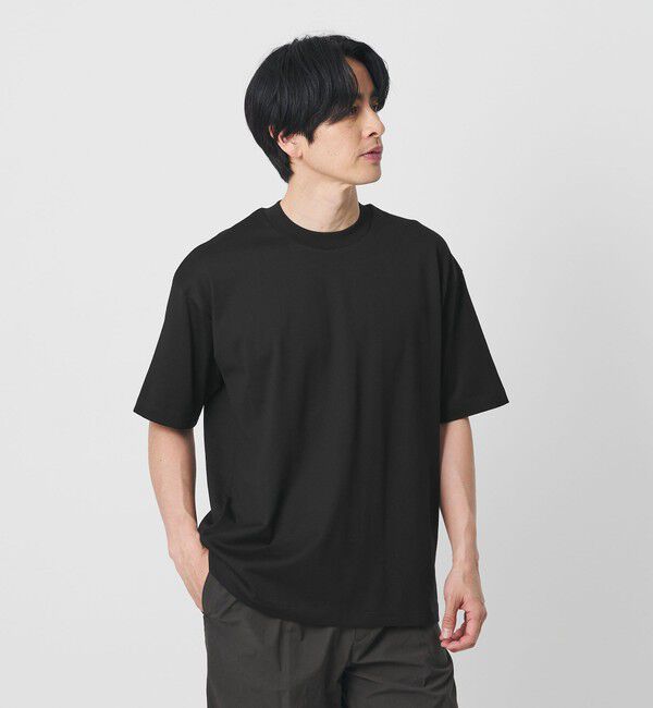 BEAUTY&YOUTH UNITED ARROWS「ギザコットン スパーブ クルーネック Tシャツ」|Tシャツ・カットソー|BLACK