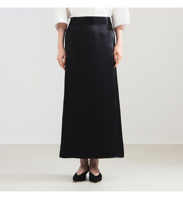 Demi-Luxe BEAMS 「アセテート サテン イージースカート」|スカート|