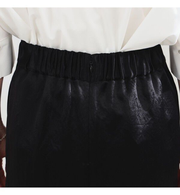 Demi-Luxe BEAMS 「アセテート サテン イージースカート」|スカート|