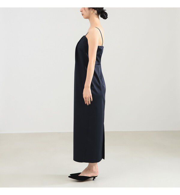 Demi-Luxe BEAMS 「エディター東原妙子 &times; Demi-Luxe BEAMS / シャイニー キャミソール ワンピース」|ワンピース|