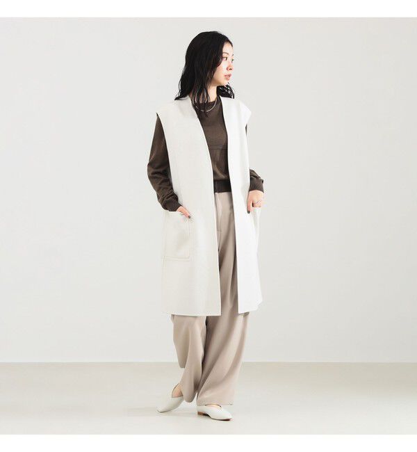 Demi-Luxe BEAMS 「リバー ロングジレ」|ダウン|