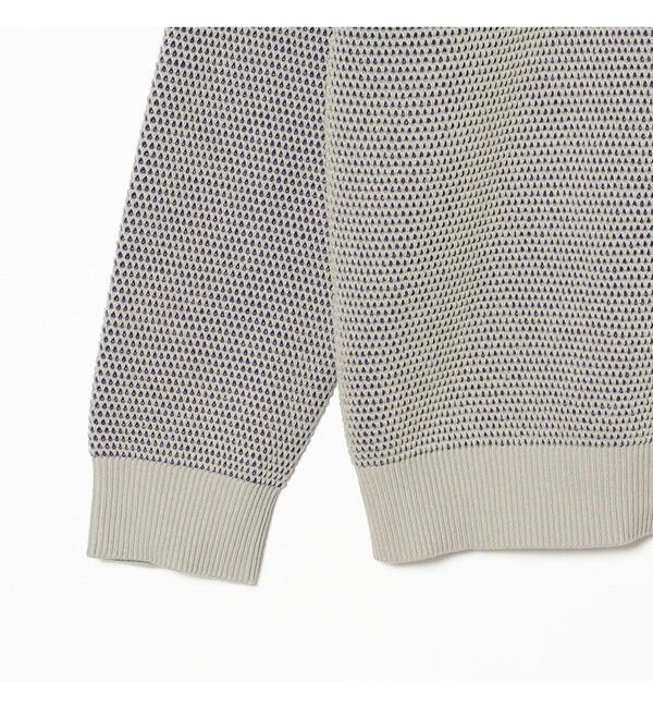 BEAMS「12ゲージ リブ ワッフル クルーネック ニット」|ニット・セーター|