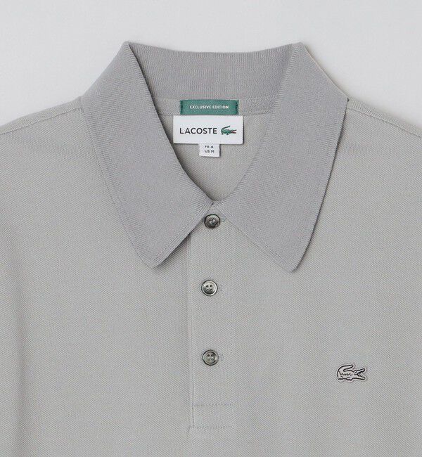 SHIPS「【SHIPS別注】LACOSTE: クラシック ニットリブ ポロシャツ」|ポロシャツ|
