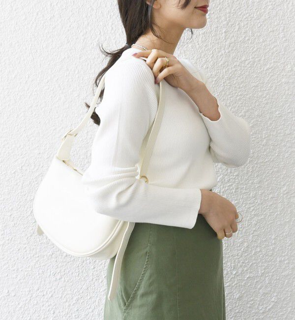 SHIPS any「SHIPS any:〈手洗い可能〉コットン クルーネック ベーシック リブ ニット」|ニット・セーター|