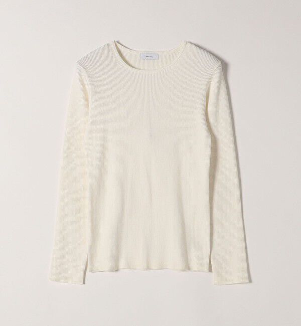 SHIPS any「SHIPS any:〈手洗い可能〉コットン クルーネック ベーシック リブ ニット」|ニット・セーター|
