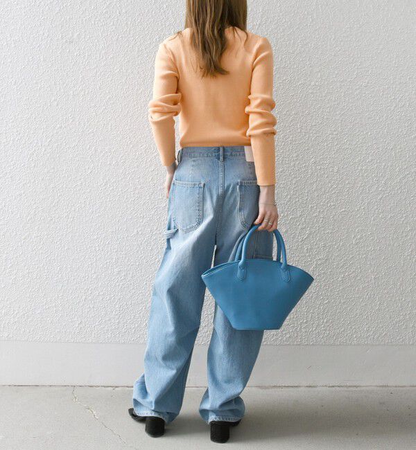 SHIPS any「SHIPS any:〈手洗い可能〉コットン クルーネック ベーシック リブ ニット」|ニット・セーター|