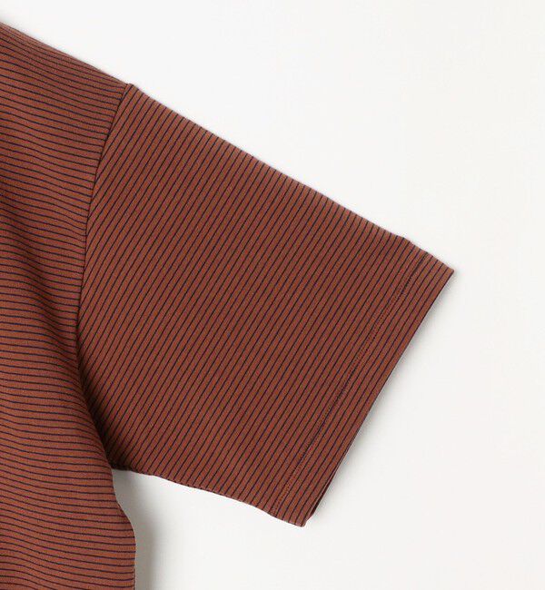 SHIPS any「SHIPS any: マイクロボーダー ミニ裏毛 ライト スウェット ライク Tシャツ◇」|Tシャツ・カットソー|