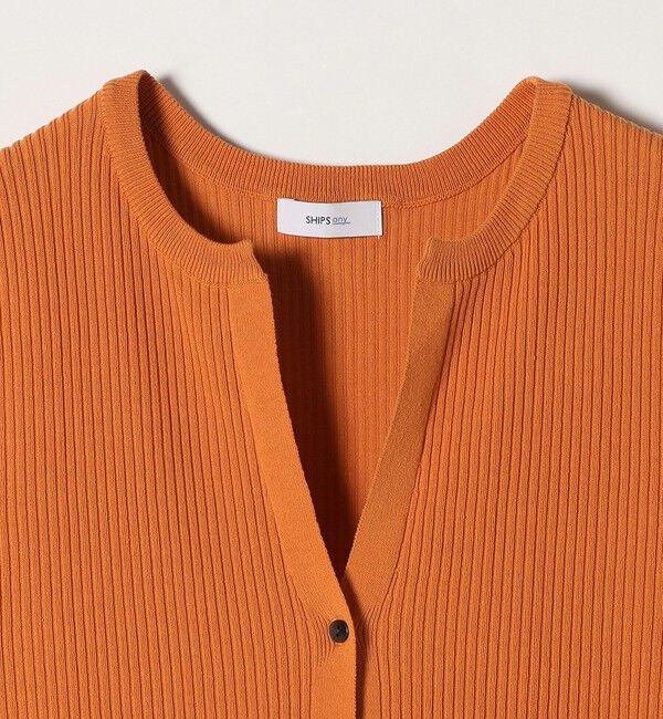 SHIPS any「SHIPS any:〈手洗い可能〉リブニット ロング ジレ ワンピース」|ワンピース|