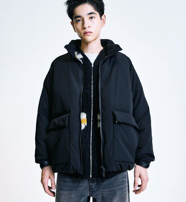 SHIPS「City Ambient Products:〈撥水〉ダブルポケット 中綿 スタンドカラー ブルゾン」|ブルゾン・スタジャン|