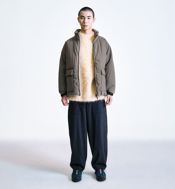 SHIPS「City Ambient Products:〈撥水〉ダブルポケット 中綿 スタンドカラー ブルゾン」|ブルゾン・スタジャン|