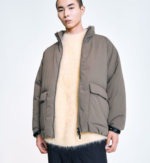 SHIPS「City Ambient Products:〈撥水〉ダブルポケット 中綿 スタンドカラー ブルゾン」|ブルゾン・スタジャン|