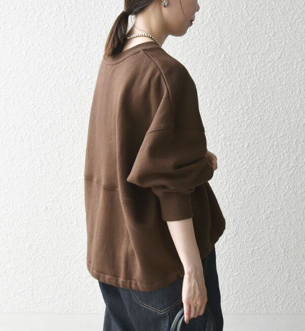 SHIPS any「【WEB限定】SHIPS any:〈洗濯機可能〉USA コットン 裏起毛 コクーン プルオーバー」|スウェット・ジャージ|