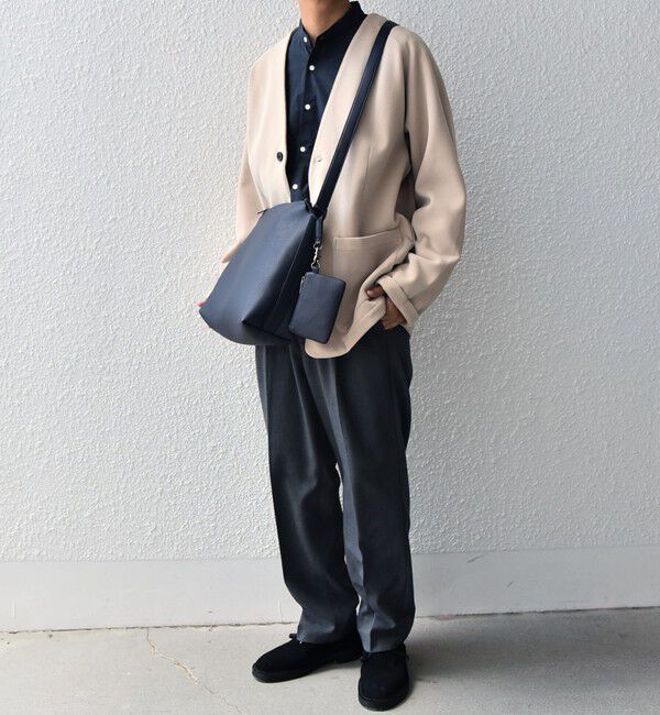 SHIPS any「SHIPS any: 〈洗濯機可能〉ソフトダンボール ウォーム ノーカラー リラックス ジャケット◇」|ノーカラージャケット|